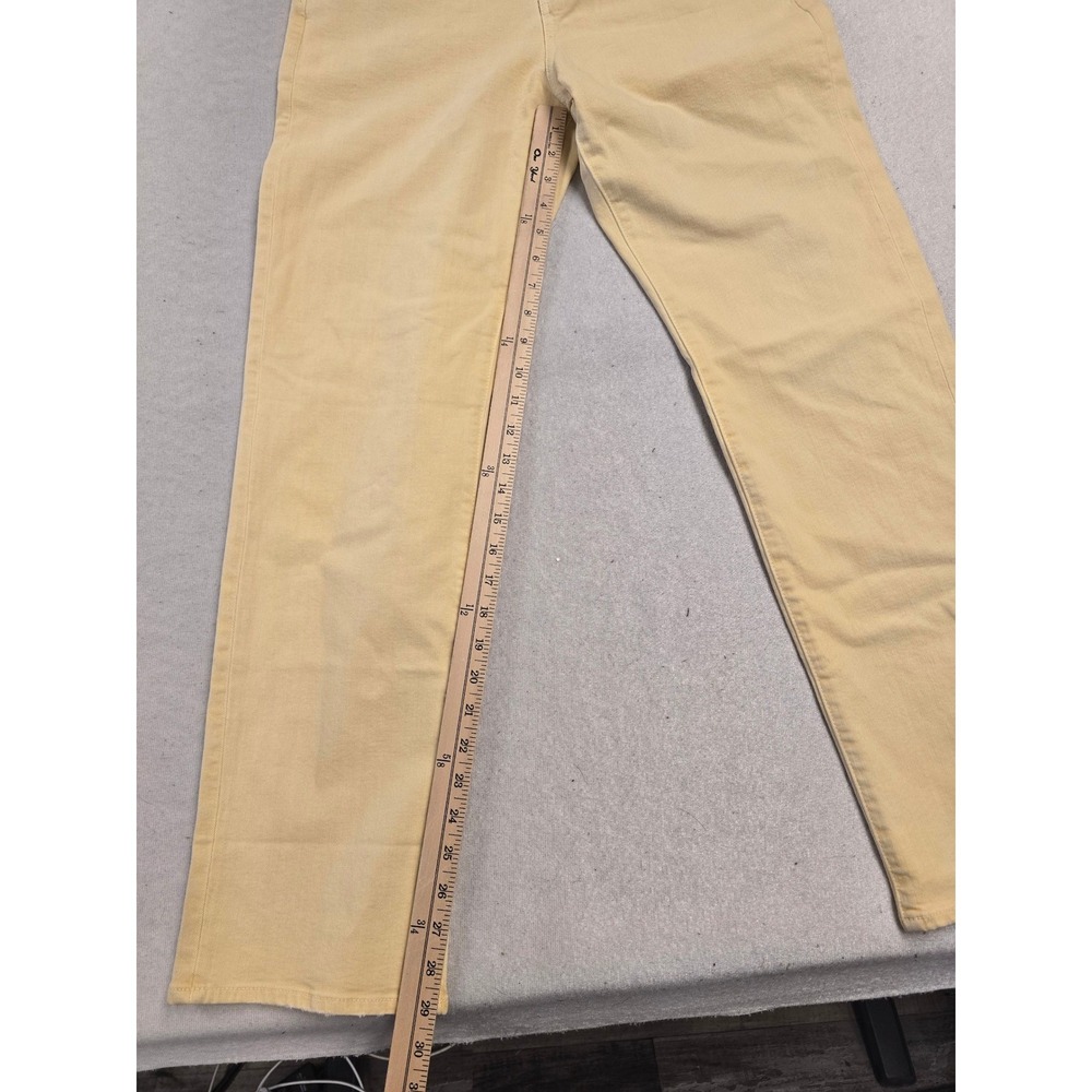 Madewell 90s Straight Leg Jeans Yellow High Rise Magic Pockets Size 28 new - Picture 2 of 8